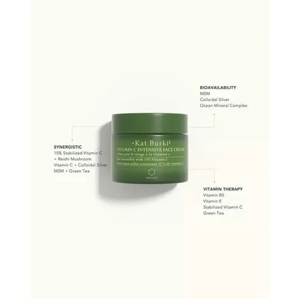 Kat Burki Vitamin C Intensive Face Cream 1oz jar new